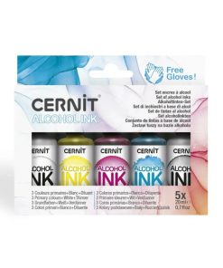 Cernit alkoholos tinta szett alap színek 5x20 ml