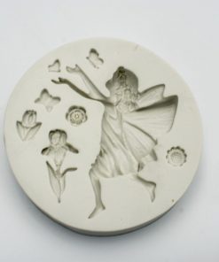 Tündér és virágok szilikon forma