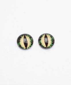 Üveg állat szem 12x4mm 14.minta 2db