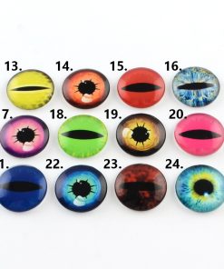 Üveg sárkányszem 8x3mm 20.minta