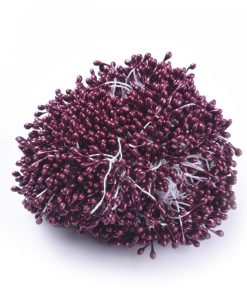 Virág bibe bordó 3mm 20 db