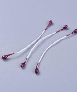 Alternative view of Virág bibe bordó 3mm 20 db