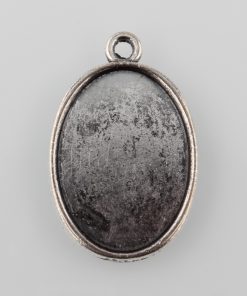 Alternative view of Medál alap ezüst ovál 25x18mm 1db