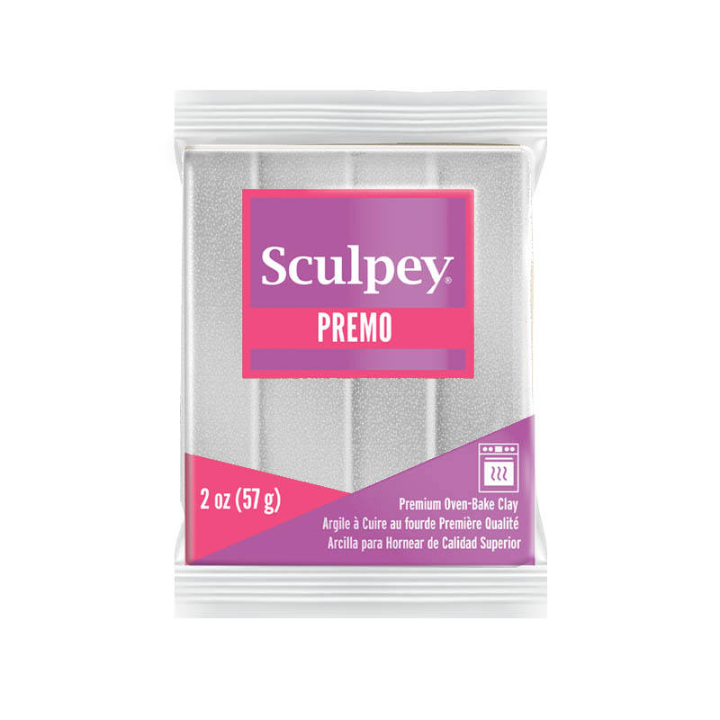 Premo süthető gyurma fehér csillogó arany 57g