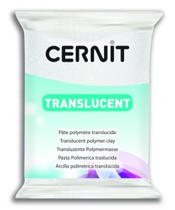 Cernit Trans süthető gyurma csillogó fehér 56g