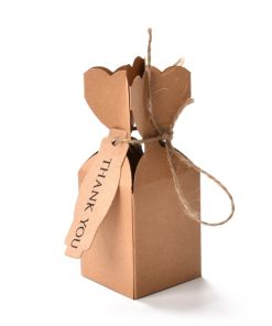 Ajándékdoboz natur álló 1db