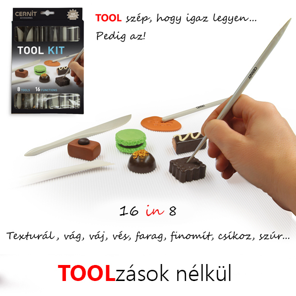 Cernit Tool Kit gyurmaformázó szett 8db - Image 3