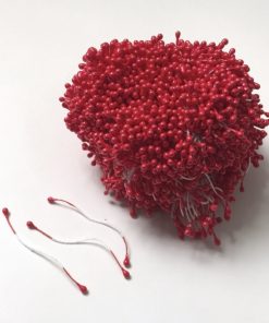 Virág bibe piros 3mm 20 db