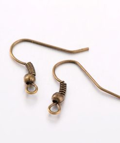 Akasztós fülbevalóalap Antik bronz 18X11 20db