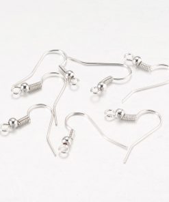 Akasztós fülbevalóalap ezüst 19X20 100db