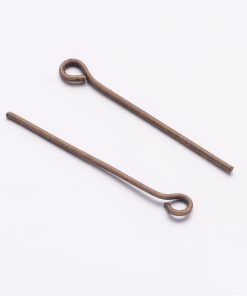 Alternative view of Antik bronz szemes szerelőpálca 30mm 30db