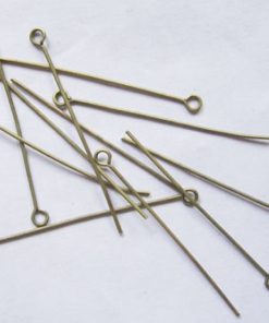Antik bronz szerelőpálca szemes 45-55x0,7mm 30db