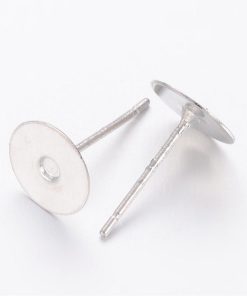 Alternative view of Bedugós fülbevaló alap rozsdamentes acél 8mm  10db