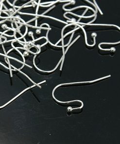 Akasztós fülbevalóalap Ezüst 22X11 10db