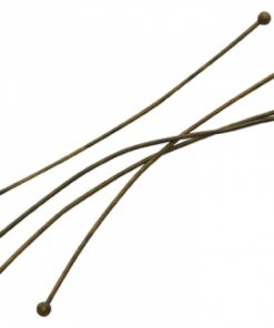 Szerelőpálca antik bronz gömbfejű 45-55mmX0,6mm 30db