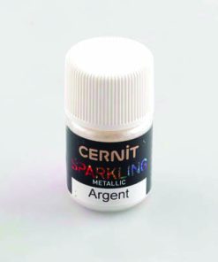 Cernit sparkling pigment púder metál ezüst 5g