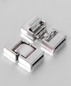 Platina színű kapocs 2x10