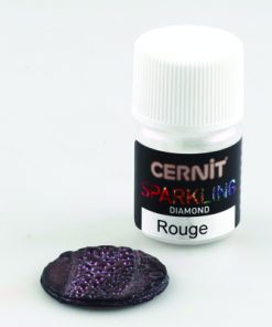 Cernit sparkling pigment púder gyémánt piros 5g