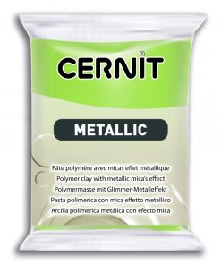 Cernit metallic zöld arany 56g