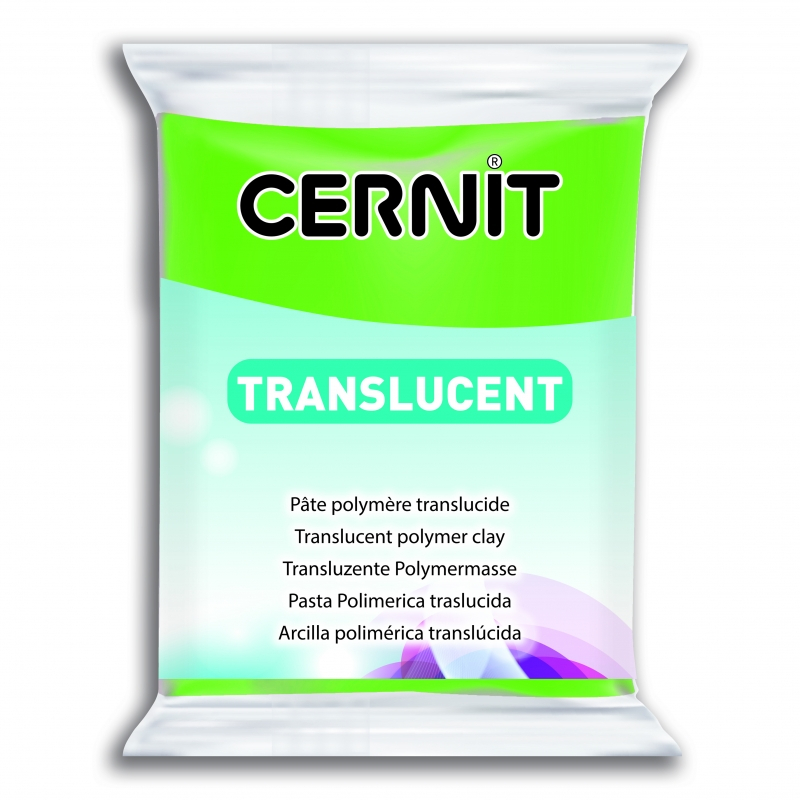 Cernit Trans süthető gyurma lime zöld 56g