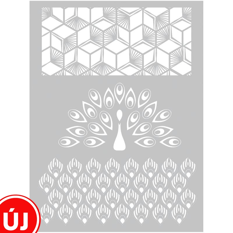 GC peacock silk screen