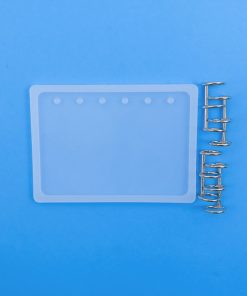 Filofax borító kicsi szilikon forma fémspirállal