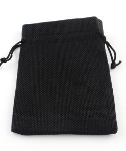 Zsákvászon tasak fekete 18X13 1db