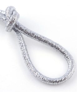 Alternative view of Elasztikus zsinór metál ezüst 1m