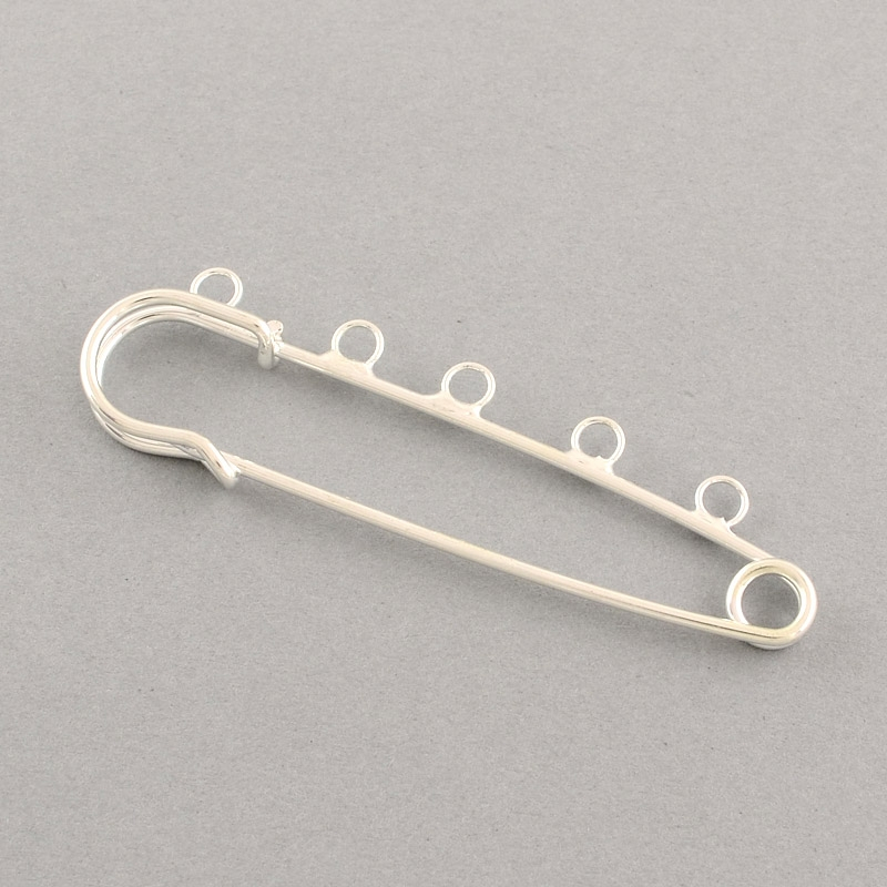 DIY bross alap ezüst színű 1db - Image 2