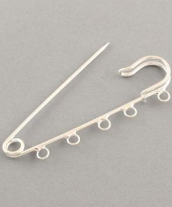 DIY bross alap ezüst színű 1db