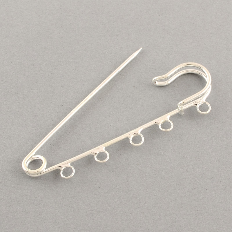 DIY bross alap ezüst színű 1db