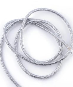 Elasztikus zsinór metál ezüst 1m