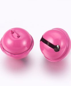 Sötét rózsaszín csengő medál nagy 1db