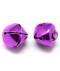 Alternative view of Lila csengő medál 20mm 5db