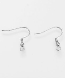 Akasztós fülbevaló rozsdamentes acél 21x18mm 10db