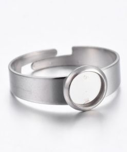 Alternative view of Gyűrű alap tányérral rozsdamentes acél 6mm 1db