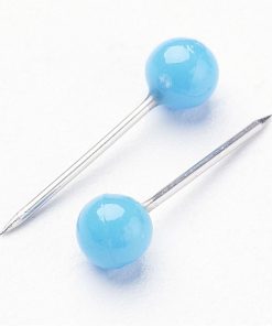 Alternative view of Égkék akril műszem rozsdamentes tűvel 10db