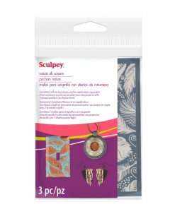 Alternative view of Sculpey silk screen nature