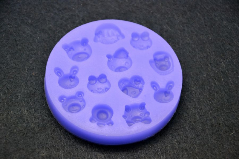 Maci fejek szilikon forma