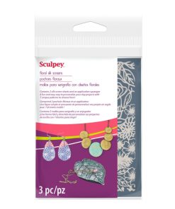 Alternative view of Sculpey silk screen floral