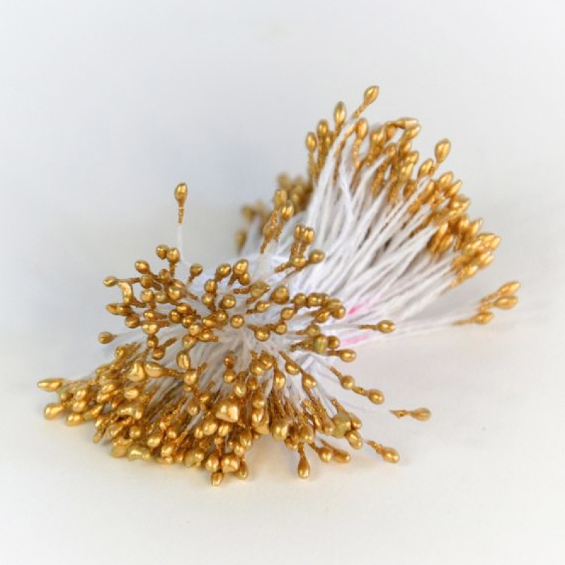 Virág bibe arany 1mm 20 db