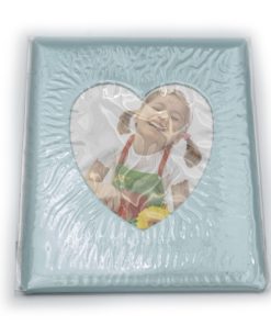 Mágneses mini képkeret karibi kék szív