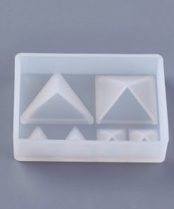 Négyzet és háromszög szilikon mold