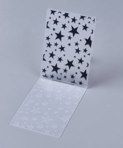 Alternative view of Műanyag áttetsző textúra és nyomda sablon csillagok