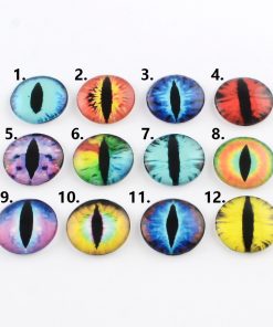 Üveg sárkányszem 8x3mm 6.minta