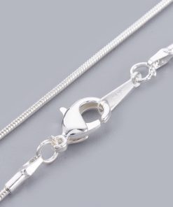 Alternative view of Ezüst színű kígyó lánc 45cm