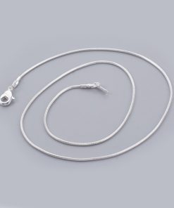 Ezüst színű kígyó lánc 45cm