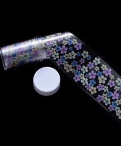 Színes virágos transzfer fólia 50x4cm