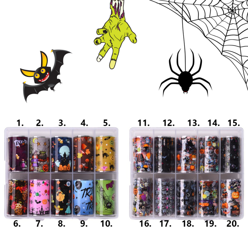 Halloween mintás transzferfólia 100x4cm 8