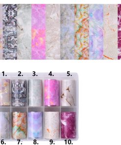 Pasztell márványmintás transzferfólia 100x4cm 8